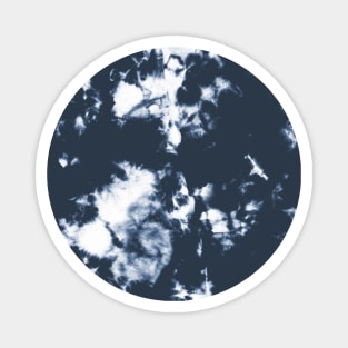 Navy blue Storm - Tie Dye Shibori Texture Magnet